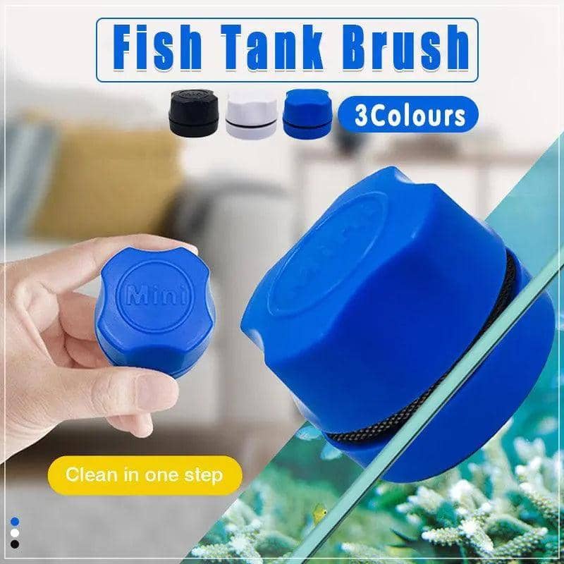 Mini Magnetic Aquarium Glass Cleaner Brush for Algae - Blue - view 2