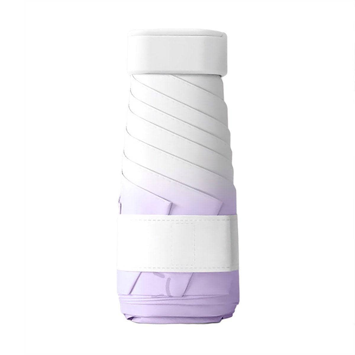 Mini Pocket Umbrella with UPF 50+ Sun Protection - Light Purple