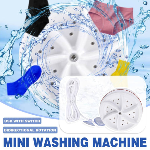 Mini Portable Washing Machine with USB Turbine Wash