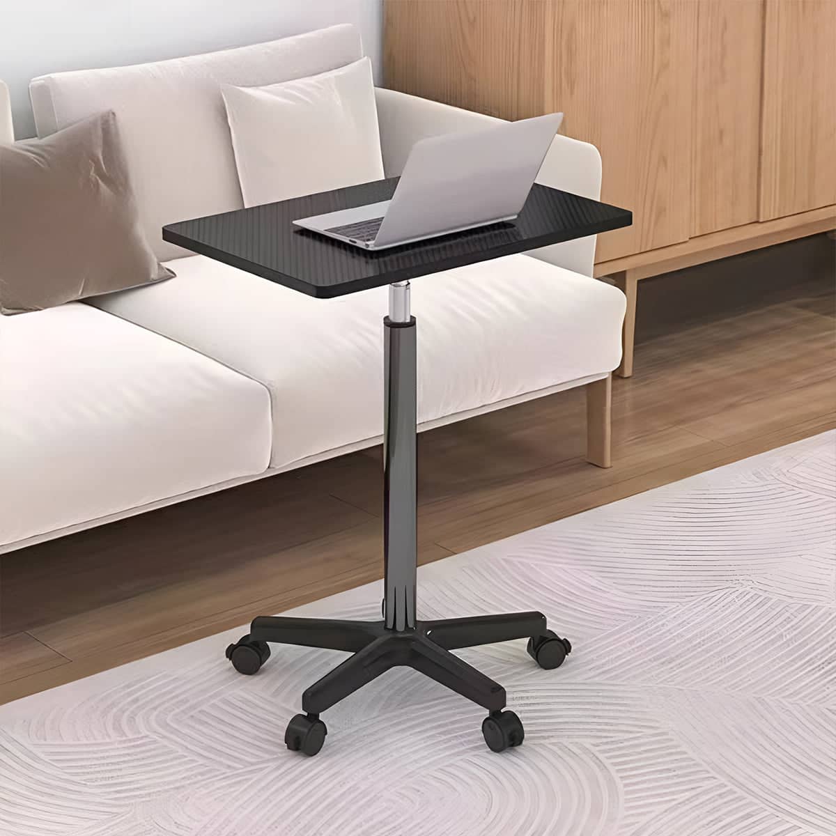 Mobile Height Adjustable Table with Wheels for Home Office, 59 to 80 cm - view 5