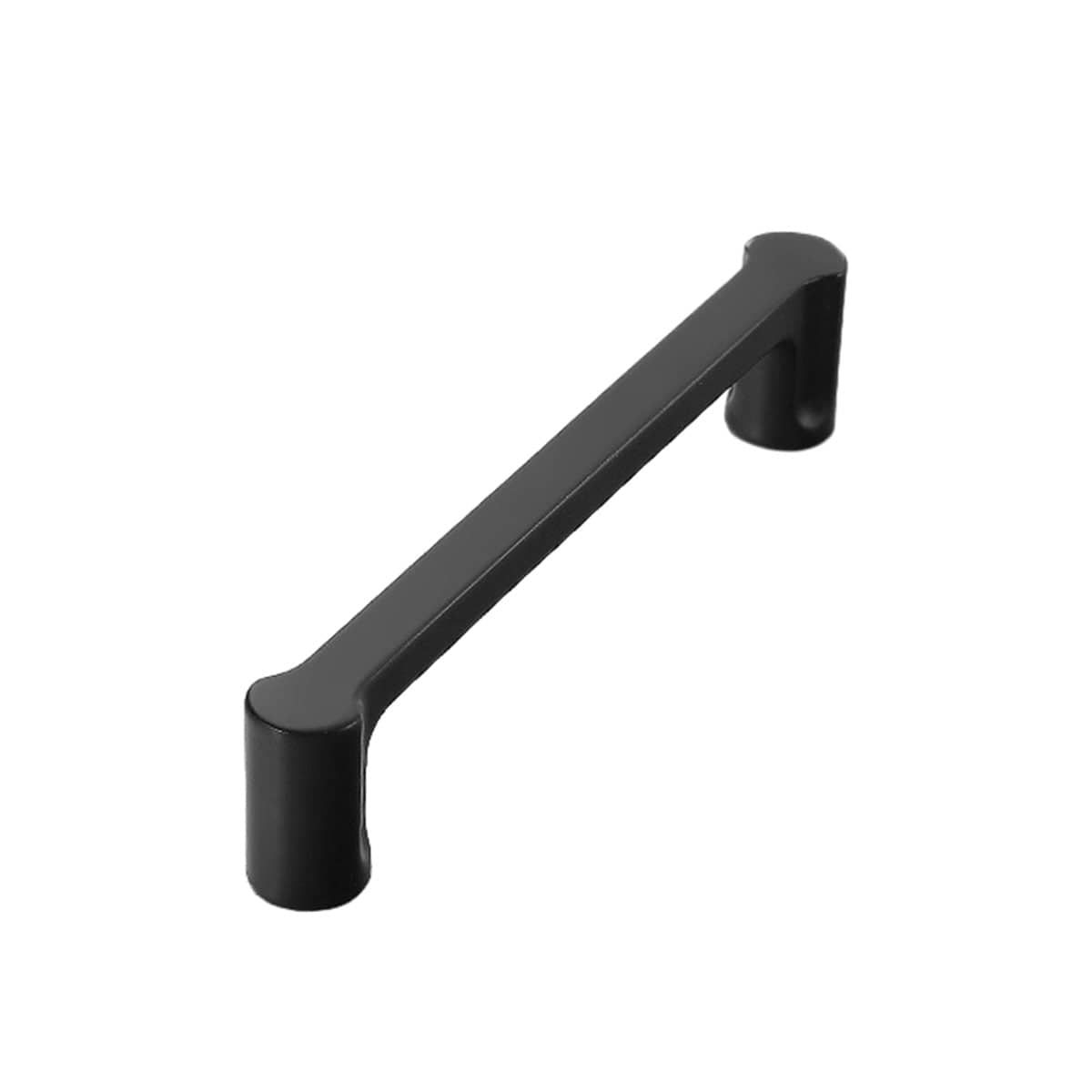 Modern Cabinet Door Handle - Black, 96 mm Hole Spacing