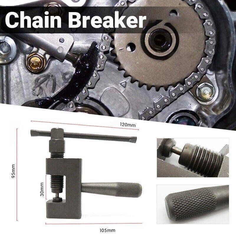 Motorcycle Chain Breaker Tool for 420, 428, 520, 525 and 530 Chains