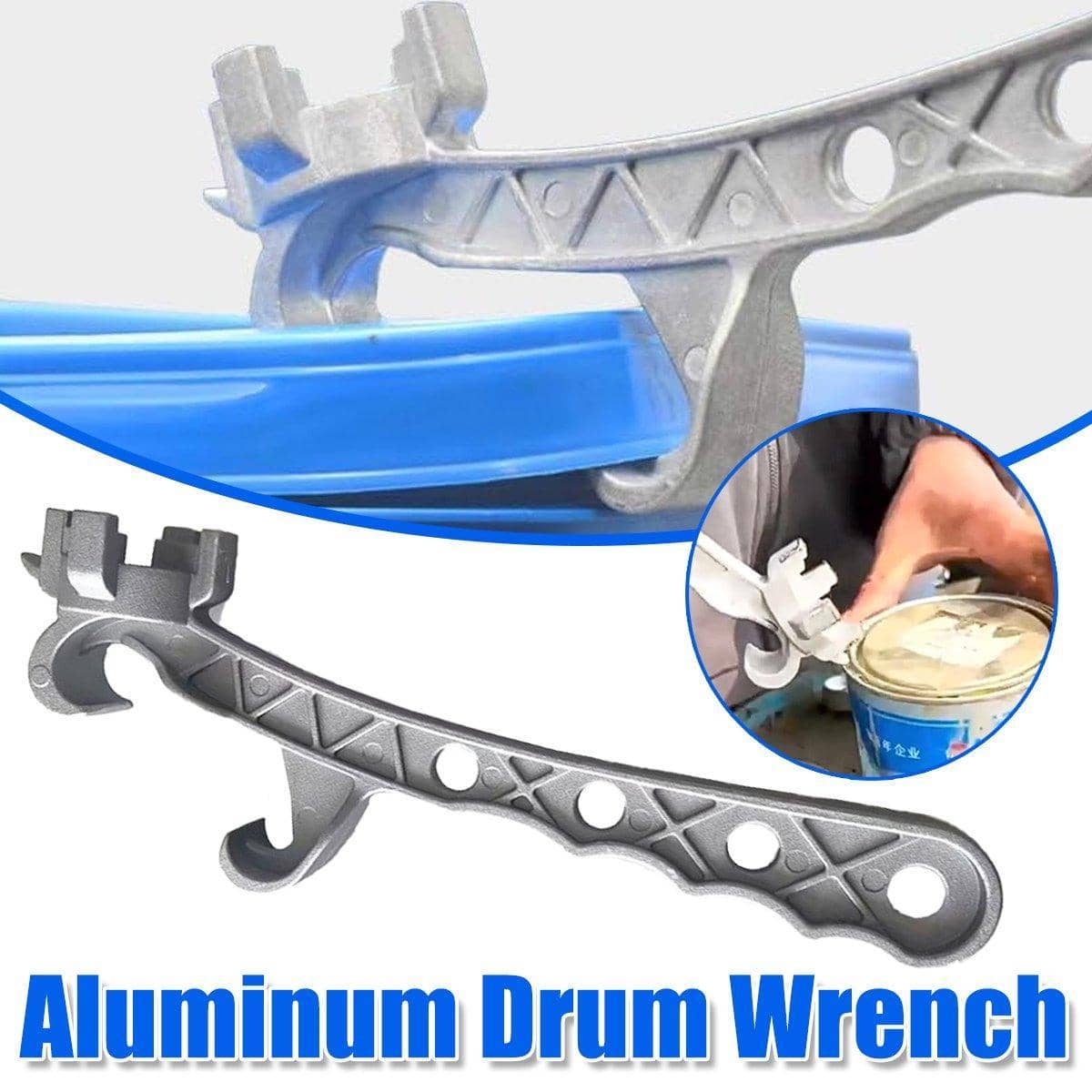 Multi Function Aluminium Drum Wrench Cap Opener and Bolt Tool Labour Saving for Home Maintenance