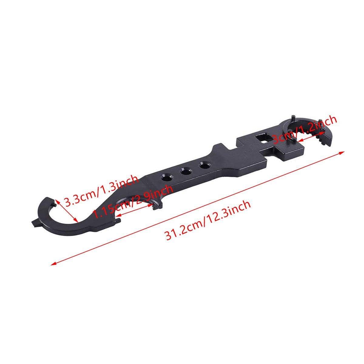 Multi-Function Combination Wrench - 312 mm, Black - view 3