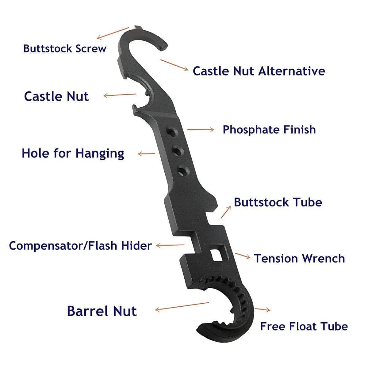 Multi-Function Combination Wrench - 312 mm, Black - view 5