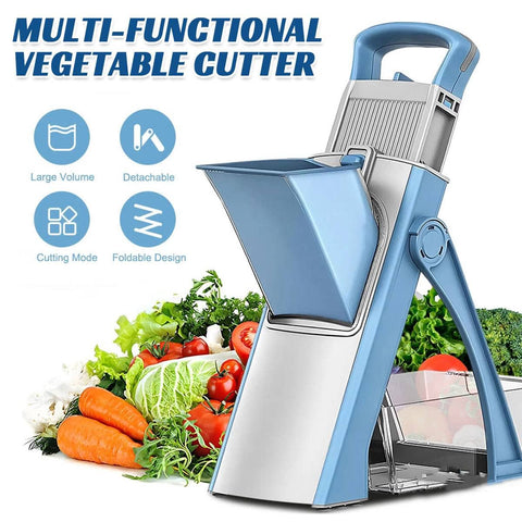Multi Functional Vegetable Cutter Mandoline Slicer Dicer with Stainless Steel Blades