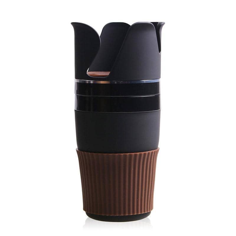 Multifunctional Car Cup Holder and Storage Organiser, Black - view 2