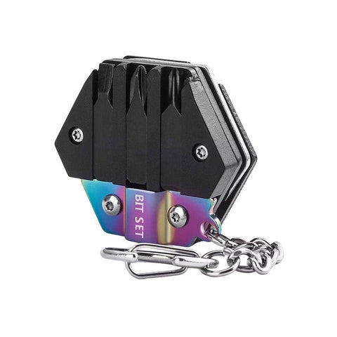 Multifunctional Hexagon Folding Pocket Tool with Knife - Multicolour