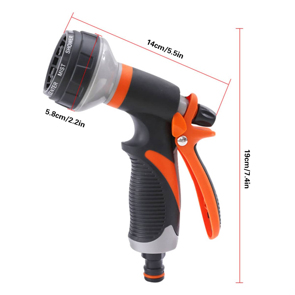 Multifunctional High Pressure Water Sprayer for Garden and Car Wash, 8 Spray Patterns - view 3