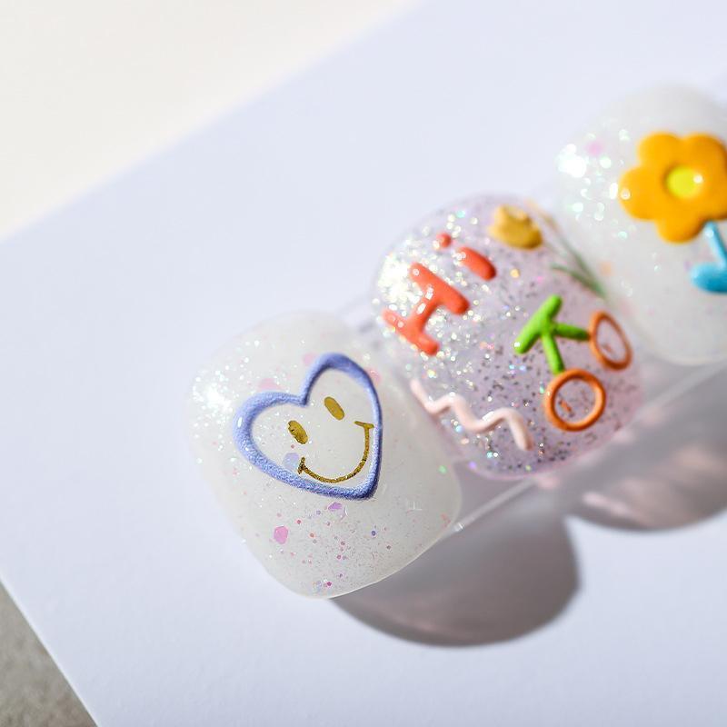 Nail Stickers for DIY Nail Art - Tulips and Hearts - view 5