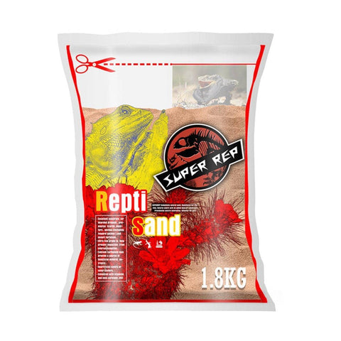Natural Reptile Sand Substrate for Terrariums, 1.8 kg - Red