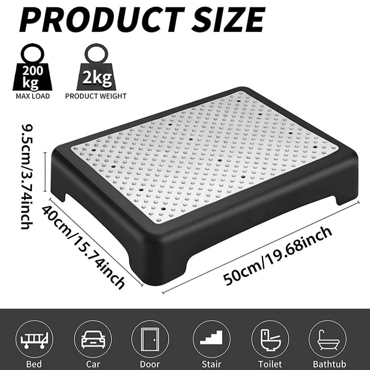 Non-Slip Half Step, 50 x 40 x 9.5 cm - view 3