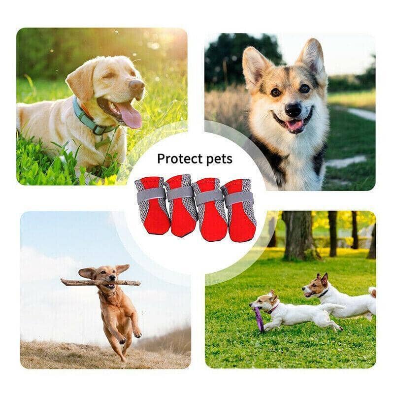 Non-Slip Mesh Dog Shoes Set of 4 - Black, Size S (Paw 3.5 x 3cm) - view 5