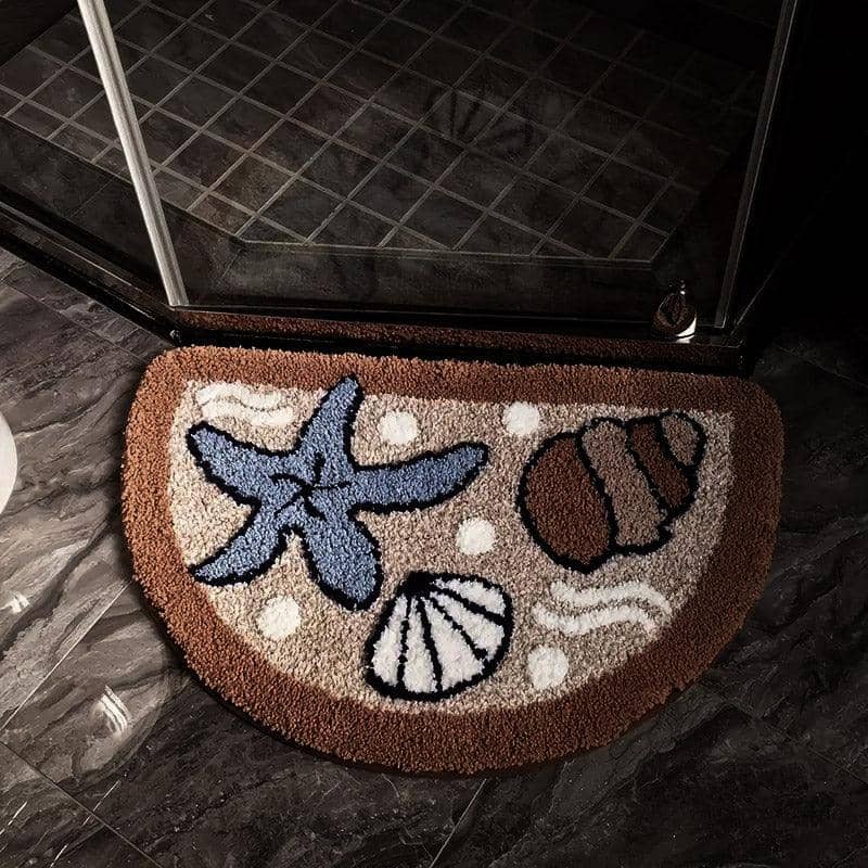 Non-Slip Starfish and Shell Bath Mat Area Rug, 45 x 70 cm - view 4