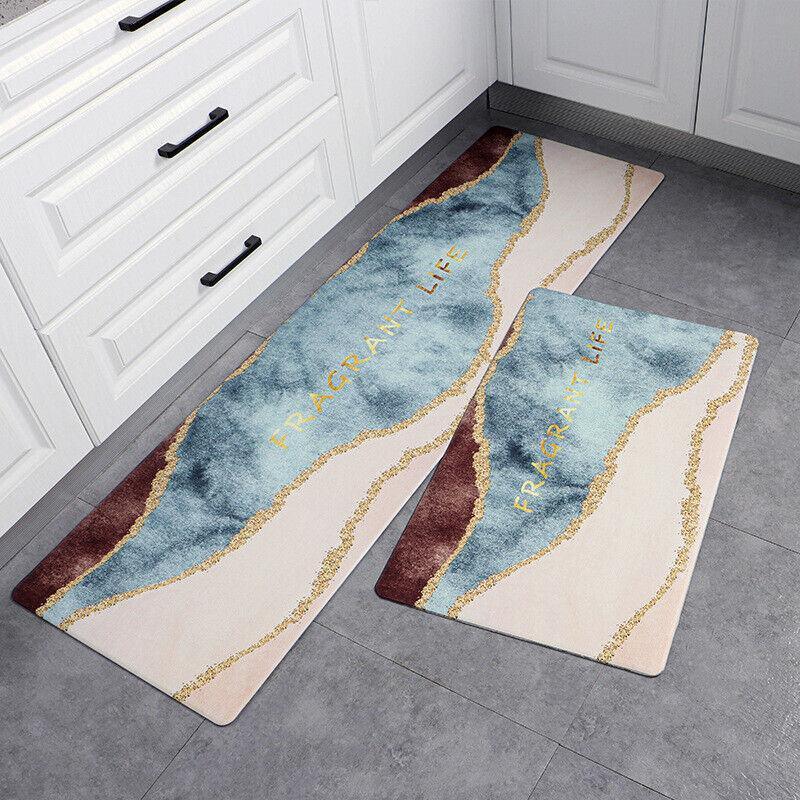 Non-Slip Waterproof PVC Floor Mat Runner - Small 45 x 150cm, Gilding - view 5
