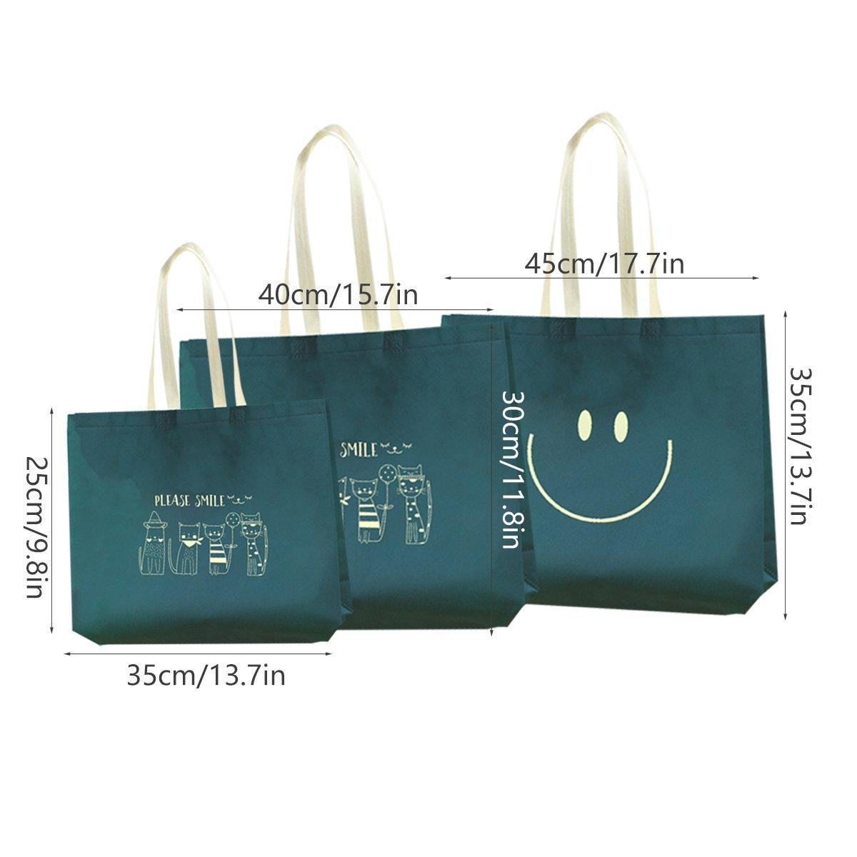 Non-Woven Reusable Tote Bags, Pack of 25 - Thank You Heart, 35 x 45 x 12 cm - view 4