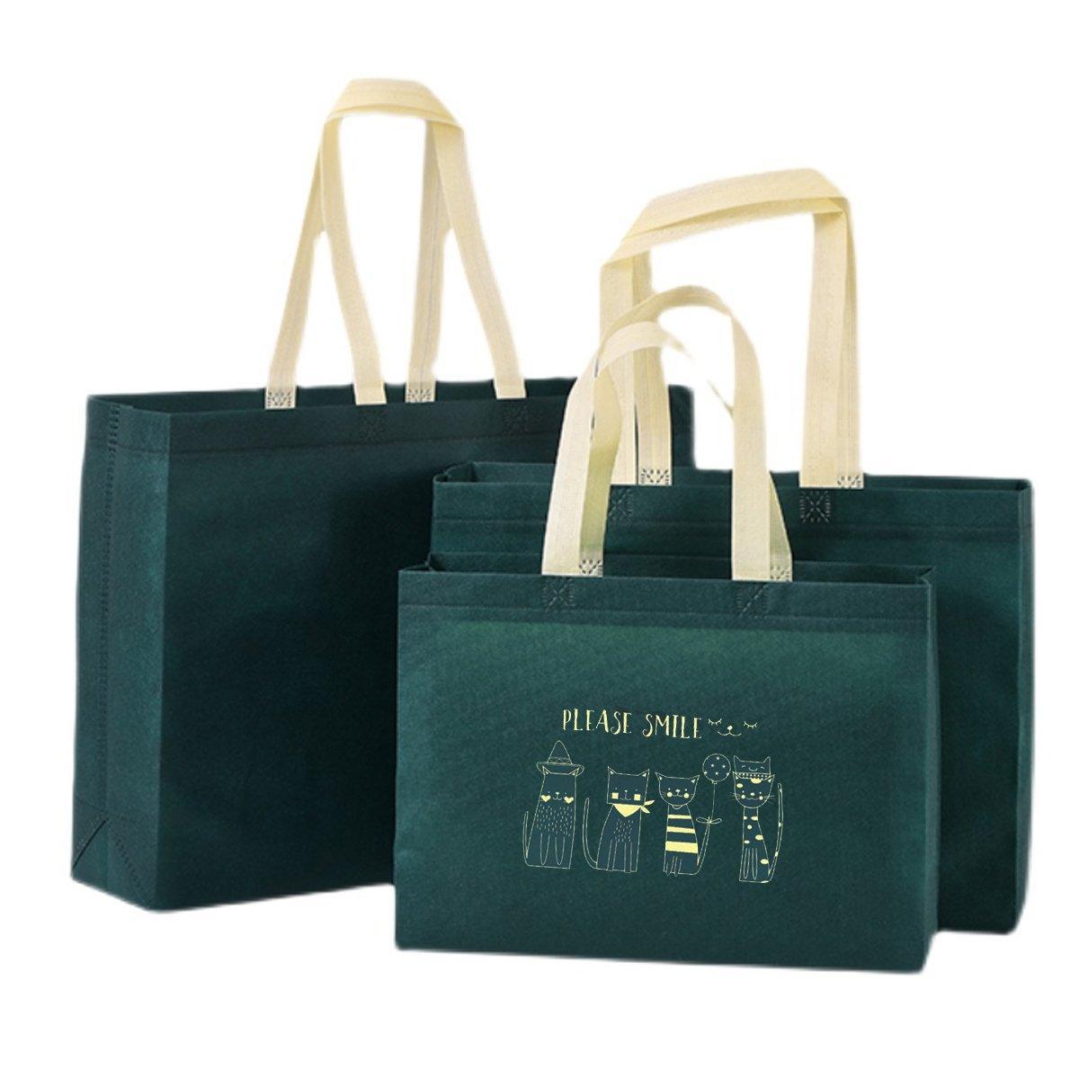 Non-Woven Tote Bags Reusable 25 Pack - Smile 30 x 40 x 10cm - view 8