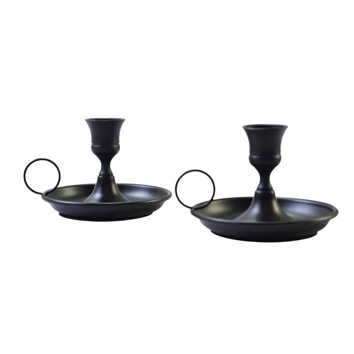 Nordic Iron Candle Holder Set - Matte Black, 2 Pack - view 2