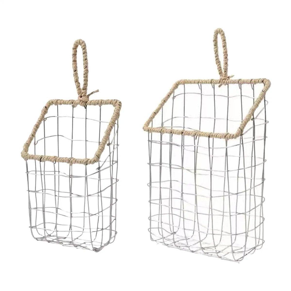 Nordic Wire Woven Storage Basket - Small (11.9 x 6.1 x 19.1 cm) - view 3