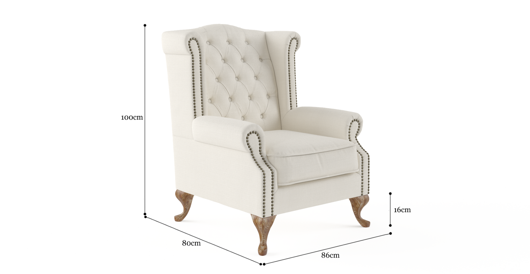 Brosa Nottage Armchair (Classic Cream)