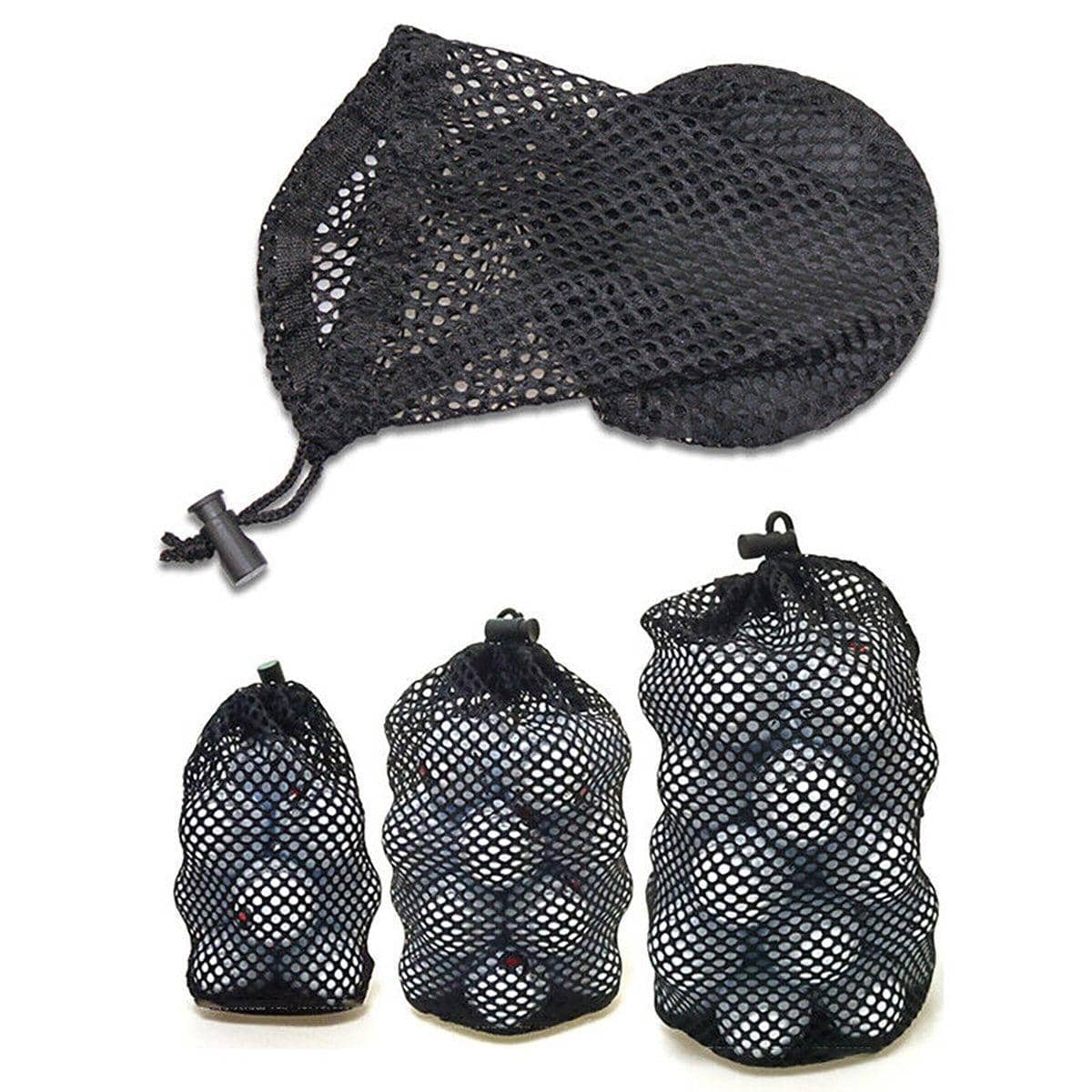 Nylon Golf Ball Net Bag with Drawstring - Small (11 x 17 cm) - view 3