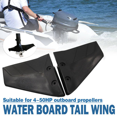 Outboard Motor Hydrofoil Stabiliser Tail Wing, Marine Pressure Water Plate for 4 to 50 HP