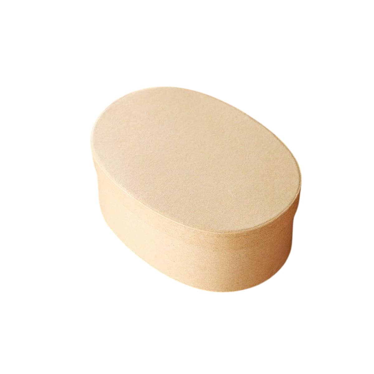 Oval Kraft Paper Gift Boxes, Pack of 5 - 13.5 x 8.3 x 4 cm