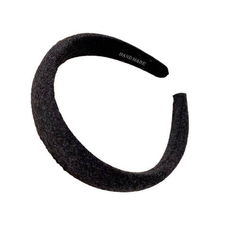 Padded Sponge Headband for Women - Black