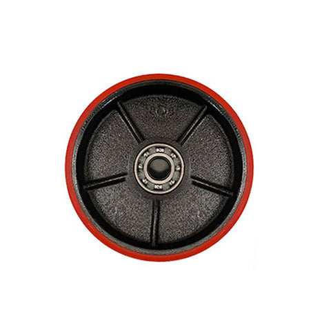 Pallet Truck Wheel 180 x 50mm, Red Polyurethane (Model 2)