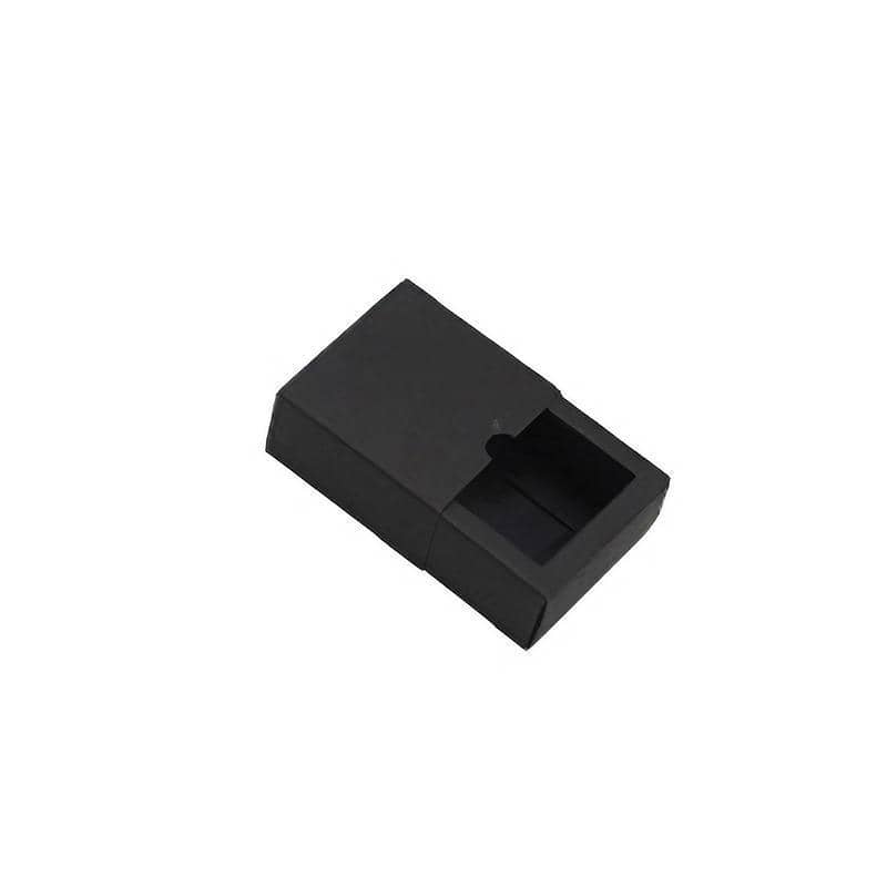 Paper Drawer Gift Box for Jewellery and Tea, Black - 8 x 8 x 4 cm, Pack of 100