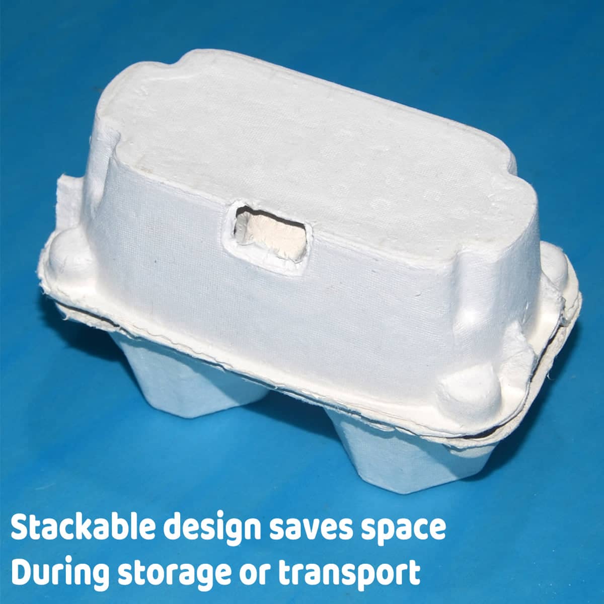 Paper Egg Trays, 2-Slot - White, 300 Pack - view 5