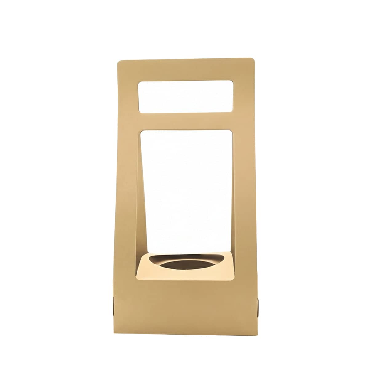 Paper Flower Gift Boxes with Handle, Pack of 30 - Kraft