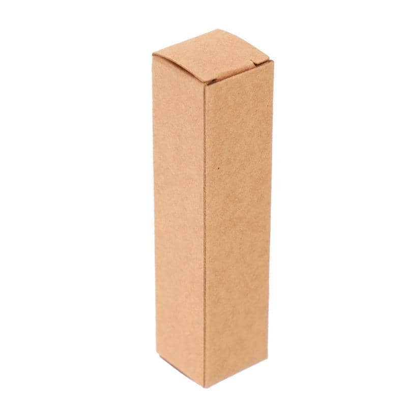 Paper Lip Balm Tube Packaging Carton Box, Pack of 100 - Kraft, 9 x 3.1 x 3.1 cm
