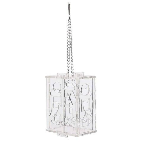 Parrot Foraging Toy Acrylic Bird Feeder - Size L (8 x 8.5 x 13 cm)