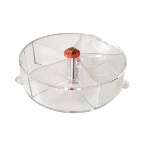 Parrot Foraging Wheel Toy, Bird Chew Food Dispenser - Clear