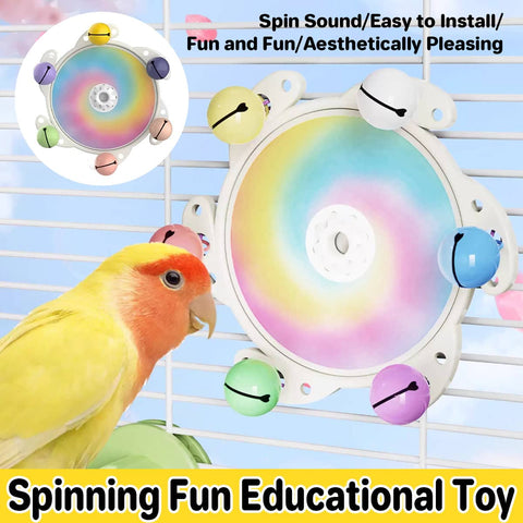 Parrot Interactive Educational Toy, UFO Spinner Wheel