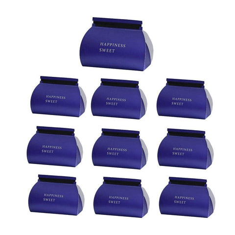 Pastry Boxes for Mousse and Layer Cakes, Pack of 10 - Dark Blue
