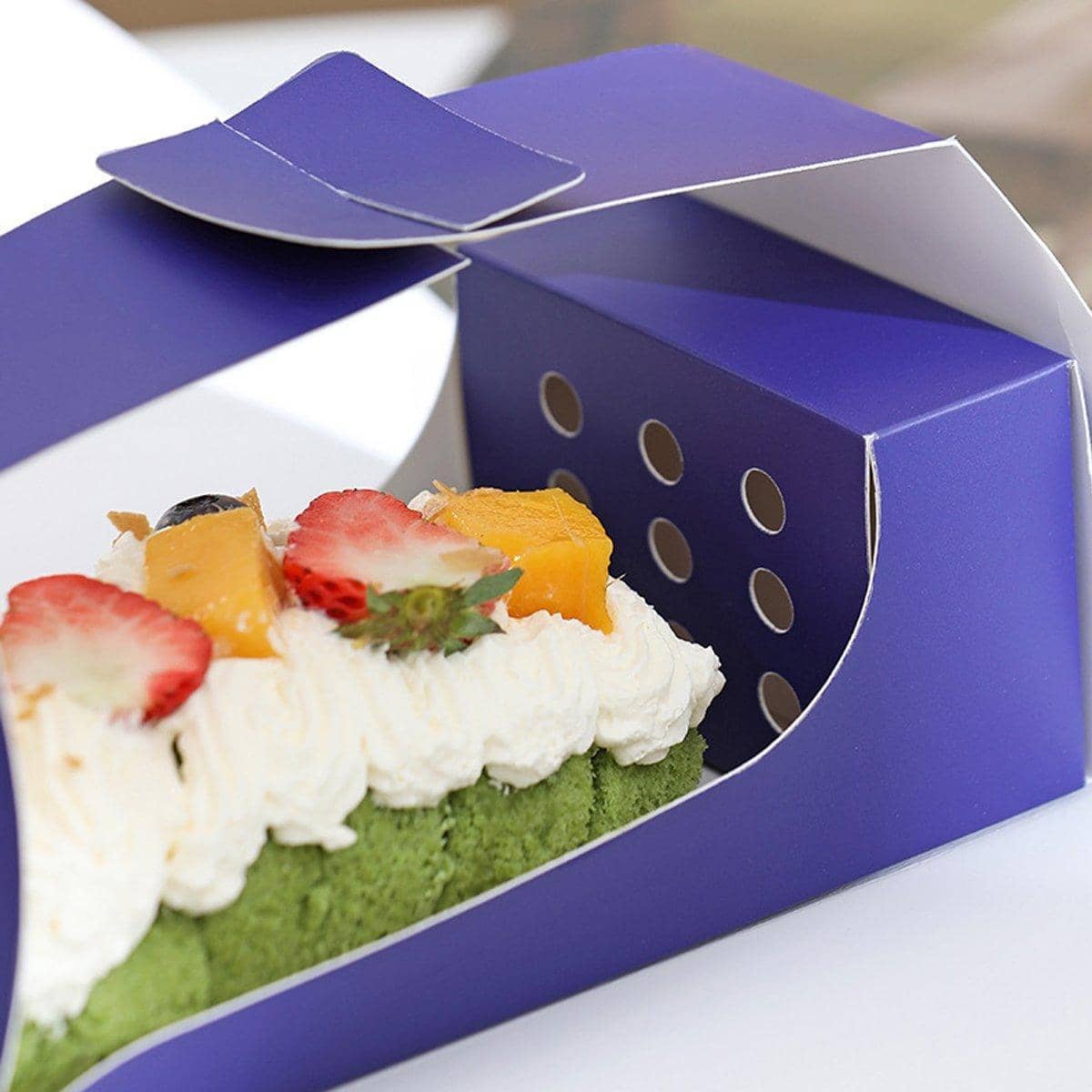 Pastry Boxes for Mousse and Layer Cakes, Pack of 10 - Dark Blue - view 5