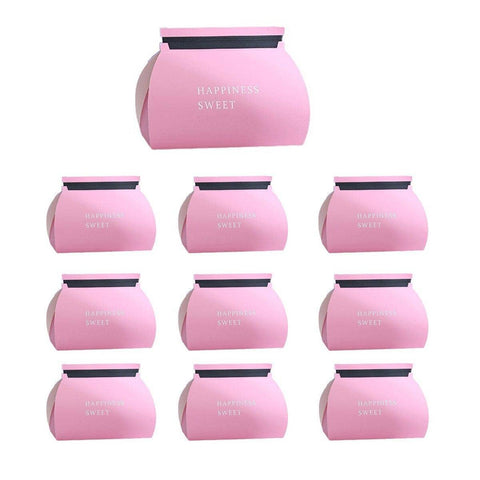 Pastry Boxes for Mousse and Layer Cakes, Pack of 10 - Pink