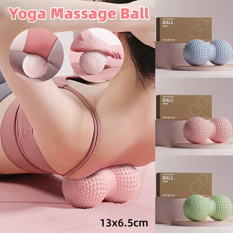 Peanut Massage Ball for Feet and Muscles, TPE - Grey - view 2