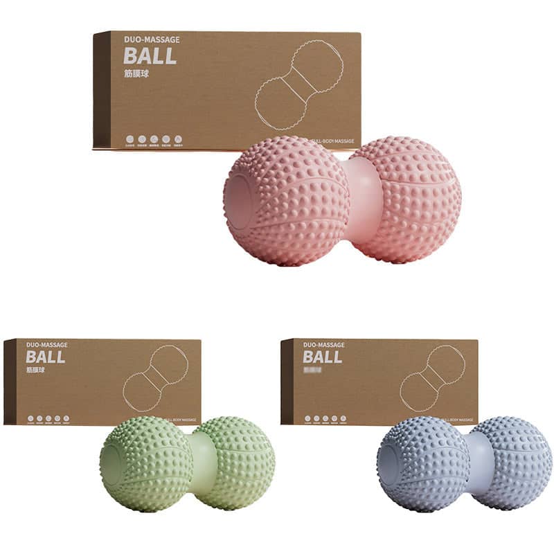 Peanut Massage Ball for Feet and Muscles, TPE - Grey - view 3