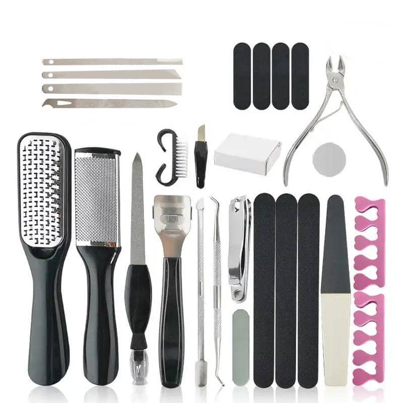 Pedicure and Manicure Tool Set with Callus Remover, 27 Piece Nail Care Kit - view 2