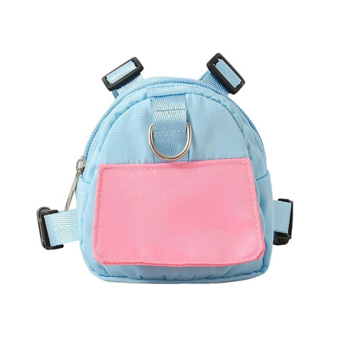Pet Backpack Carrier for Outdoor Travel - Blue, Small (Neck 26-34 cm)