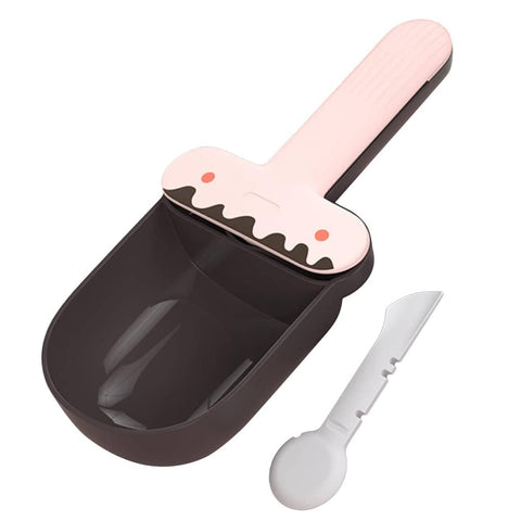 Pet Food Scoop with Can Spoon and Bag Sealer - Pink