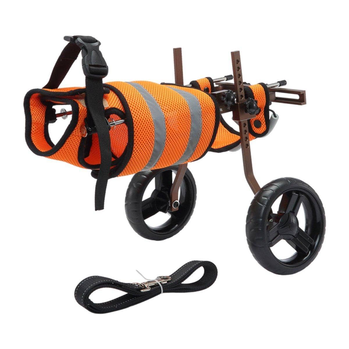 Pet Recovery Leash Assistance Car for Small Pets - Brown and Orange