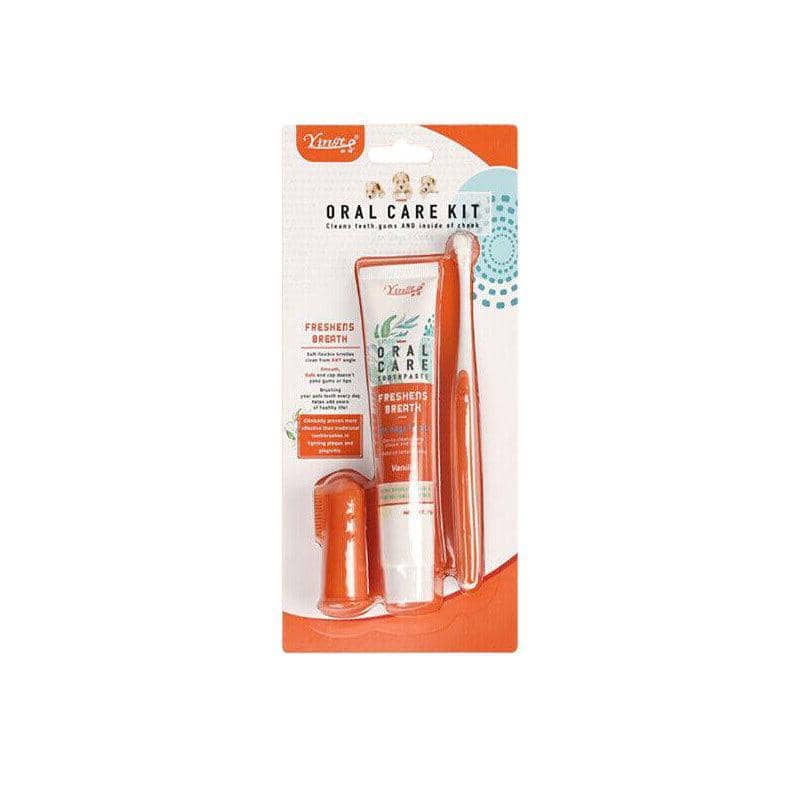 Pet Toothbrush and Toothpaste Set for Cats and Dogs - Vanilla Flavour - view 2
