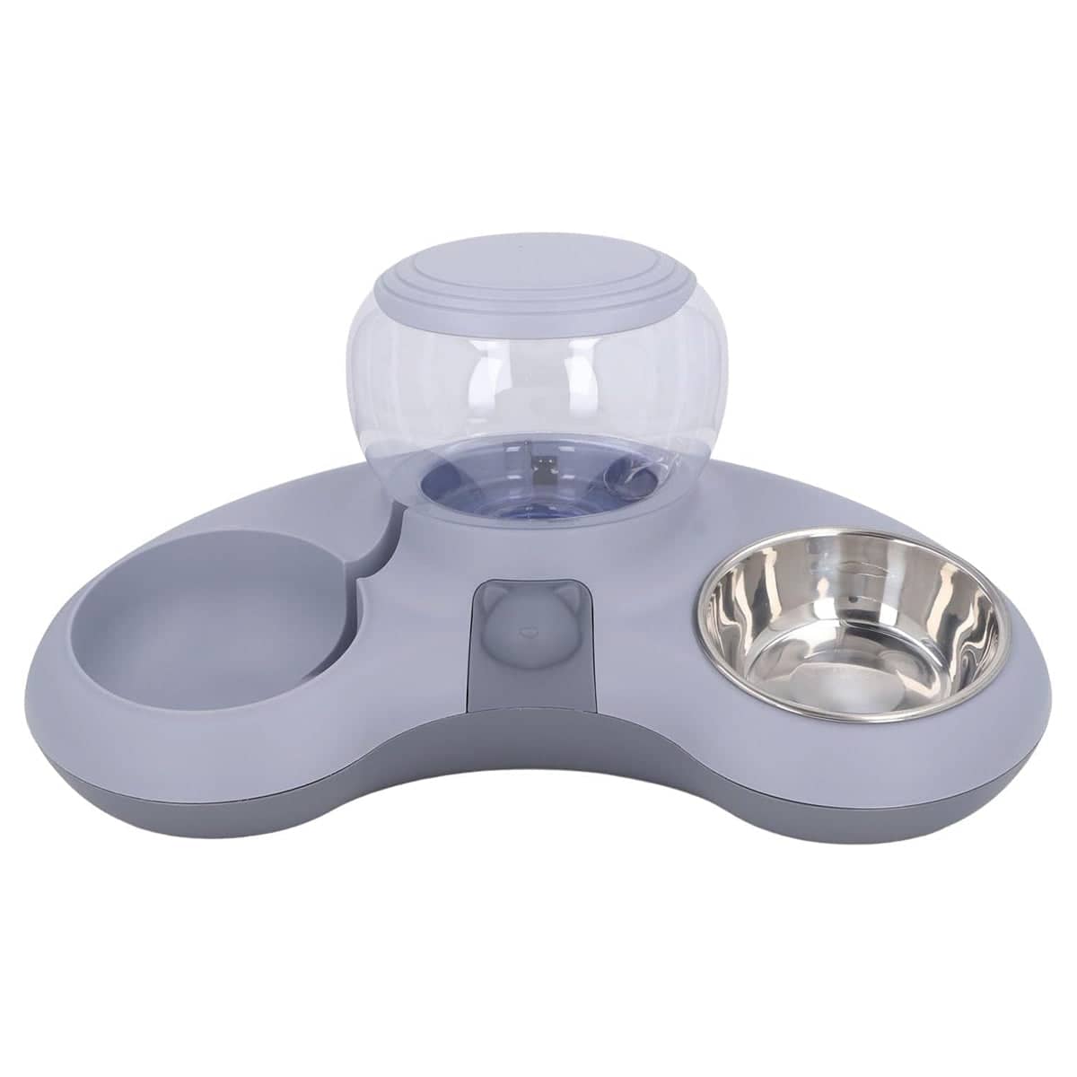 Pet Water and Food Bowl with 1.4 L Removable Tank, Leak Proof Gravity Feeder - view 2