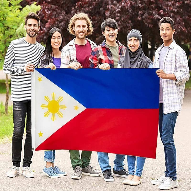 Philippines National Flag - 90 x 150 cm Polyester with Metal Grommets - view 5