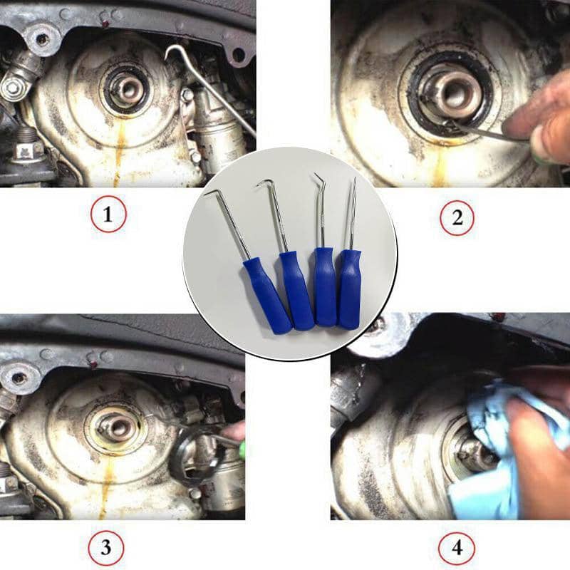 Pick and Hook Tool Set for O-Rings and Automotive Repairs, Set of 4 - view 4