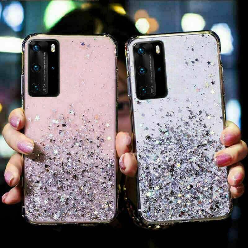 Pink Glitter Shockproof Soft Phone Case for Samsung Galaxy S21 Plus - view 5